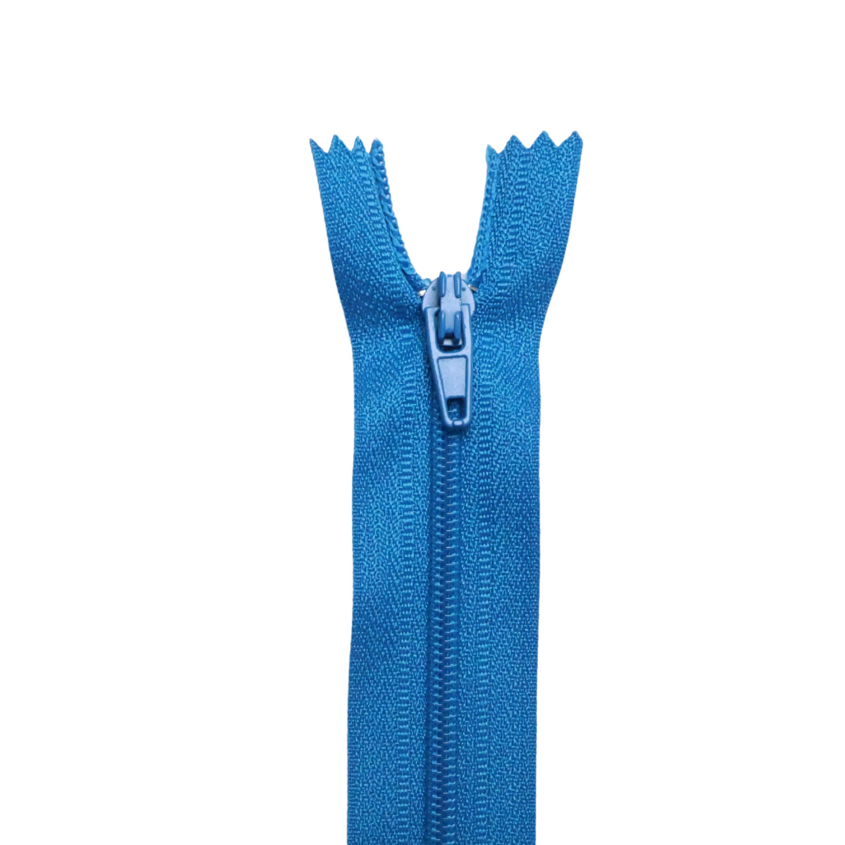 Plastic Normal Zippers: 24", Closed-End, All-Purpose, BLUE Shade