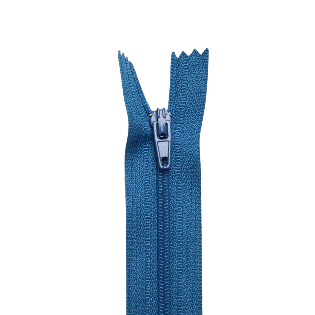 Plastic Normal Zippers: 24", Closed-End, All-Purpose, BLUE Shade