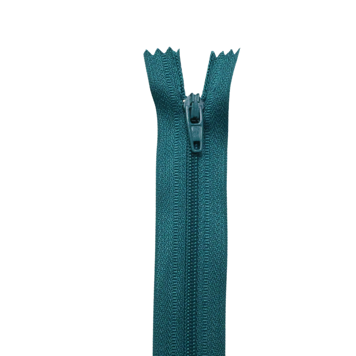 Plastic Normal Zippers: 18", Closed-End, All-Purpose, GREEN Shade