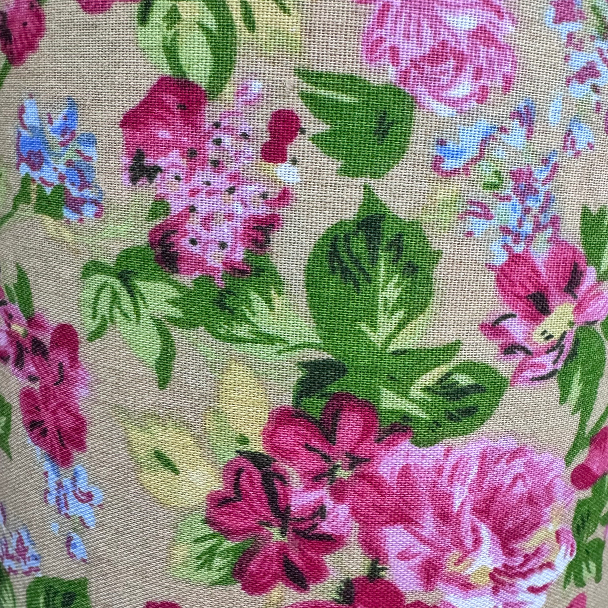 Cartoon Floral Print Poly Fabric Collection – Blue Rose, Garden Bloom & Doodle Flower Designs - By the Yard