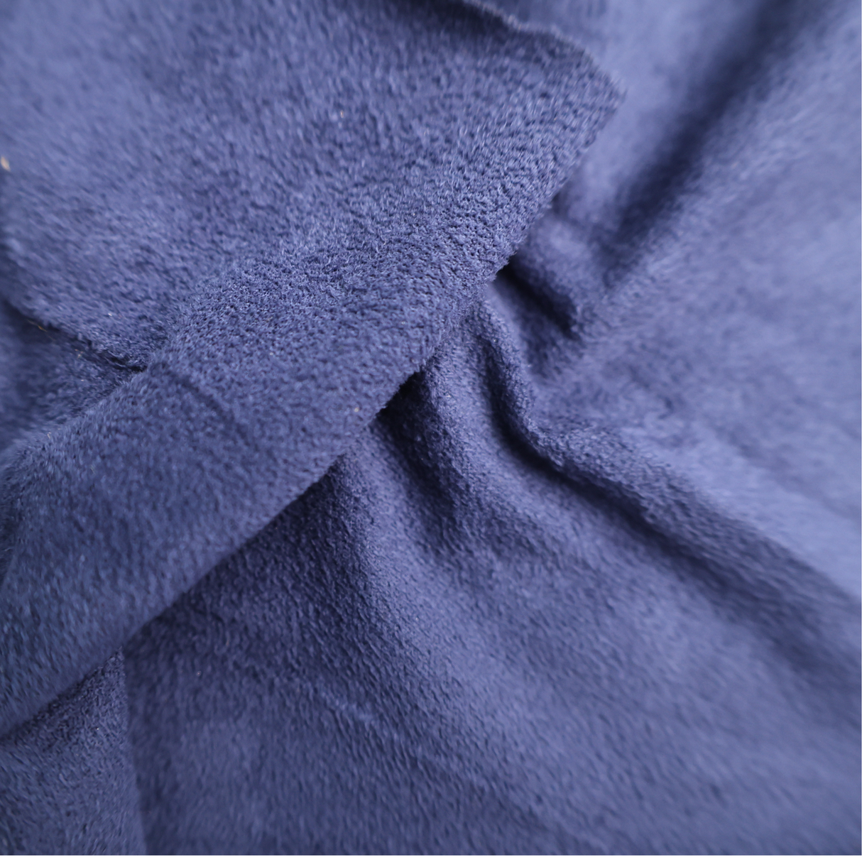 Lightweight Suede Fabric – Soft Touch, Deep Navy, By the Yard