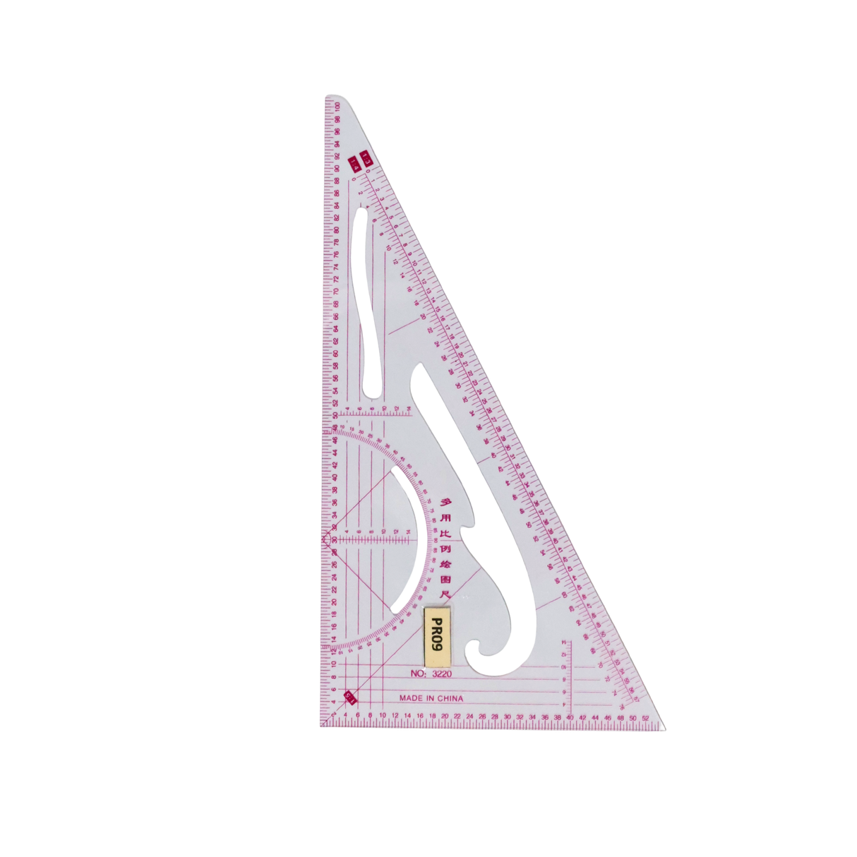 Plastic Rulers: 14 Curved Rulers, 1 Tringle Scale Ruler, 1 Pattern Ruler