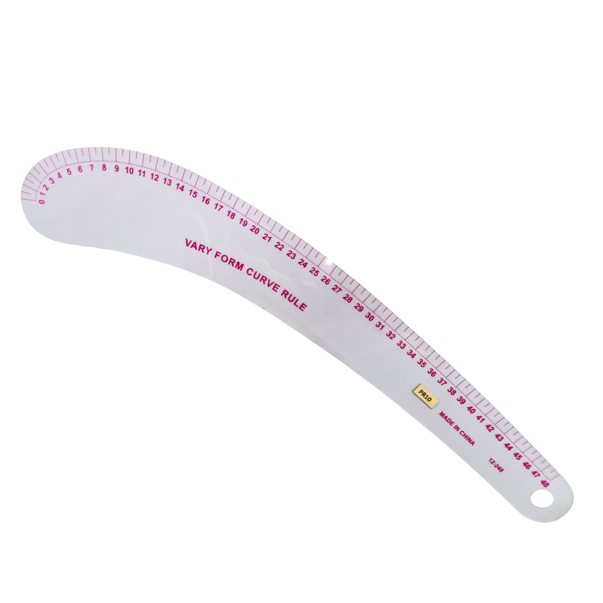 Plastic Rulers: 14 Curved Rulers, 1 Tringle Scale Ruler, 1 Pattern Ruler