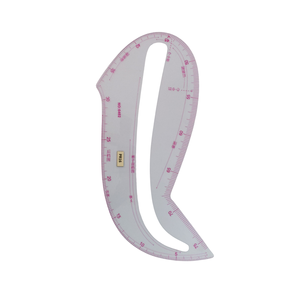 Plastic Rulers: 14 Curved Rulers, 1 Tringle Scale Ruler, 1 Pattern Ruler