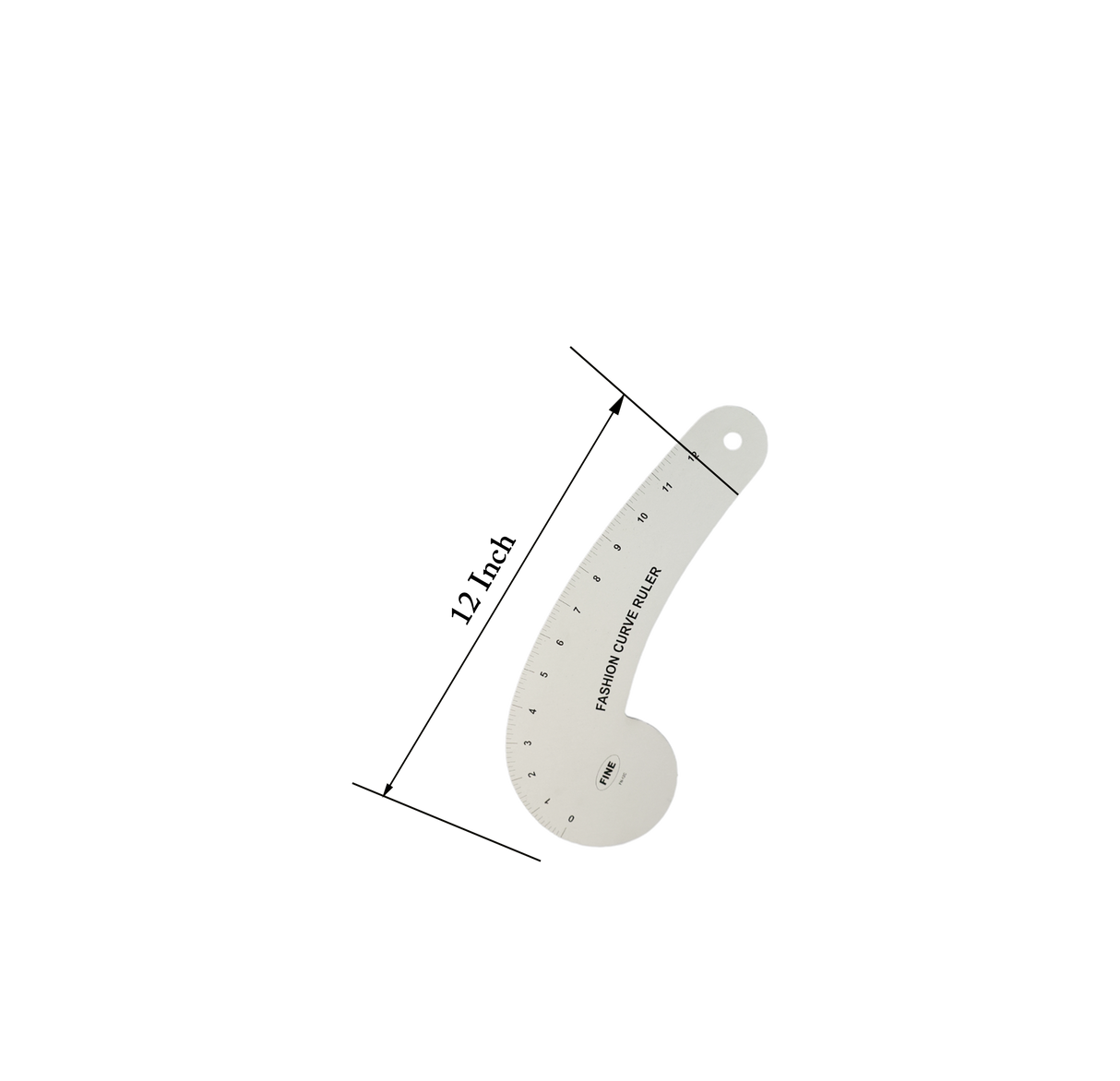 Metal Ruler Set: Included Rulers(3 Curved Rulers, 1 Rectangle Ruler) #MRS01