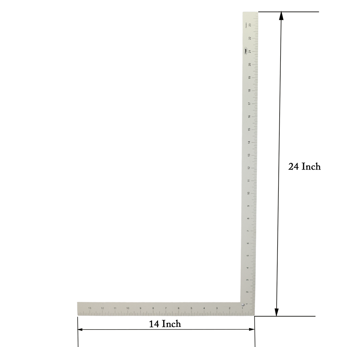 Metal Ruler Set: Included Rulers(3 Curved Rulers, 1 Rectangle Ruler) #MRS01