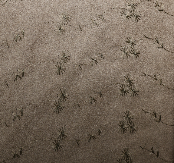 Suede Fabric, Embroidered Faux(3 Colors) – By the Yard