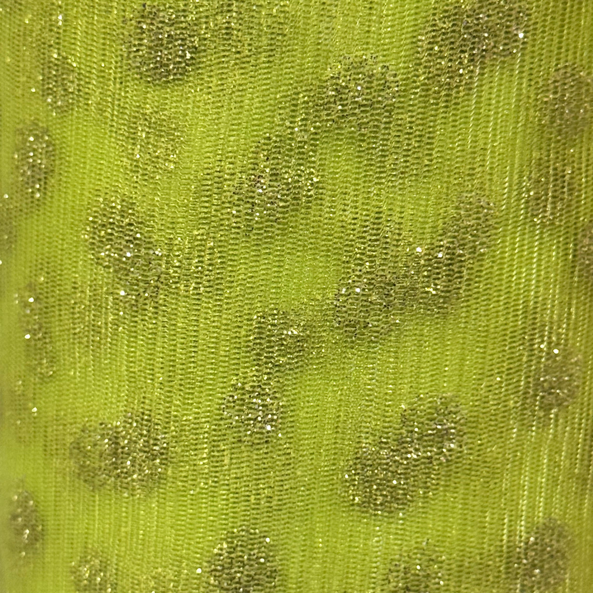 Glitter Floral Tulle Mesh Fabric – Sparkling Flower & Dot Pattern for Dresses, Costumes, Crafts & Event Decor - By the Yard