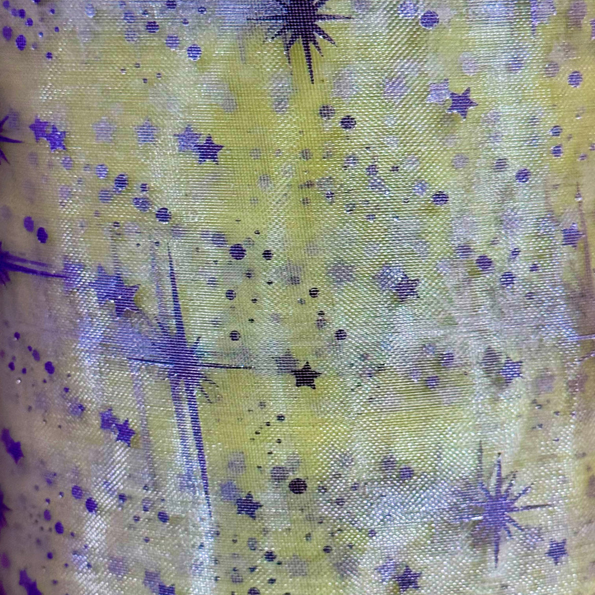 Printed & Glitter Tulle Mesh Fabric – Star, Floral & Celestial Pattern Sheer Fabric for Dresses, Costumes & Crafts - By the Yard
