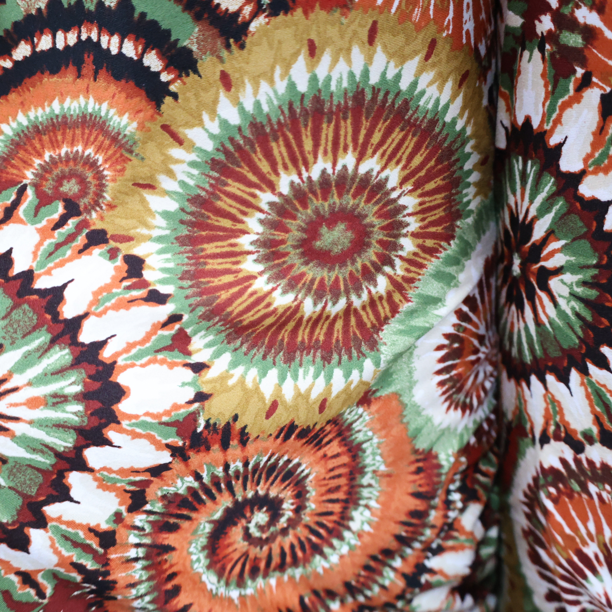 Double Brushed Jersey Knit Fabric Blend (Tie-Dye Circle Print-#IT602) - By The Yard