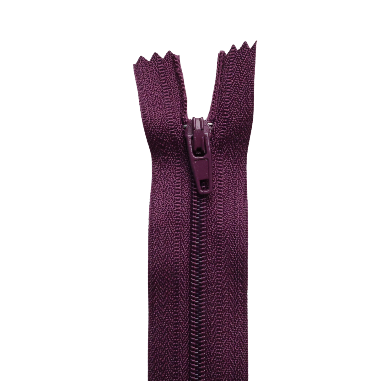 Plastic Normal Zippers: 18", Closed-End, All-Purpose, PURPLE Shade