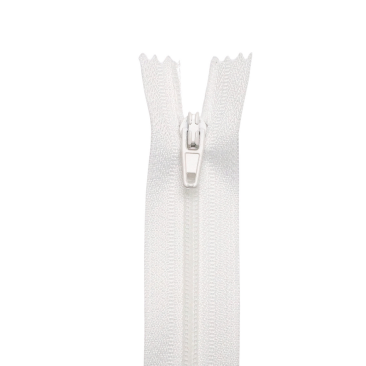 Plastic Normal Zippers: 18", Closed-End, All-Purpose, BLACK & WHITE