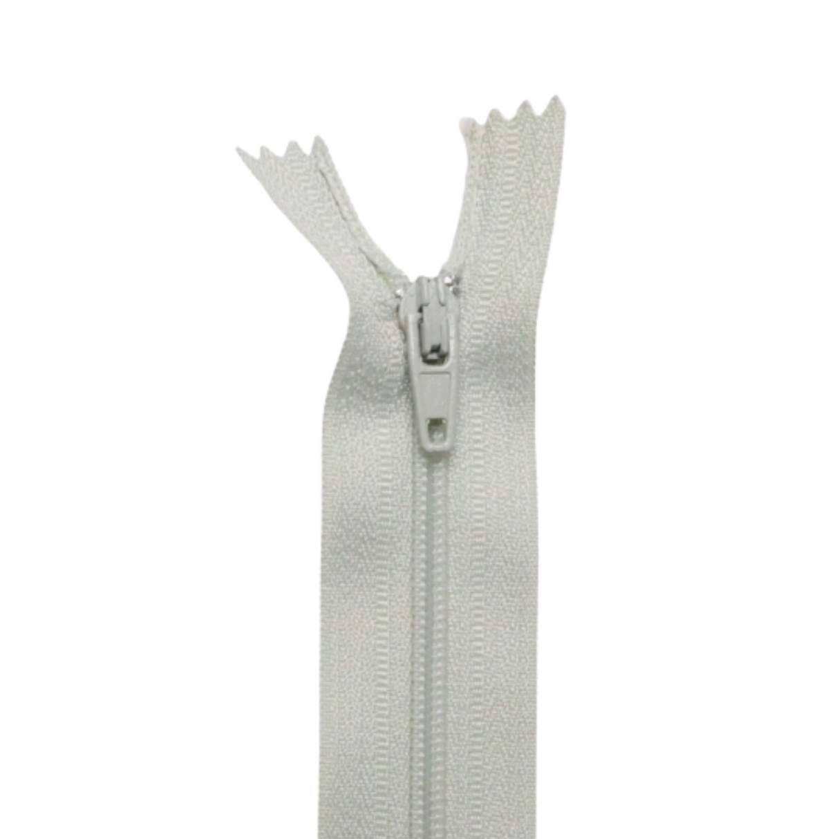 Plastic Normal Zippers: 18", Closed-End, All-Purpose, GREEN Shade