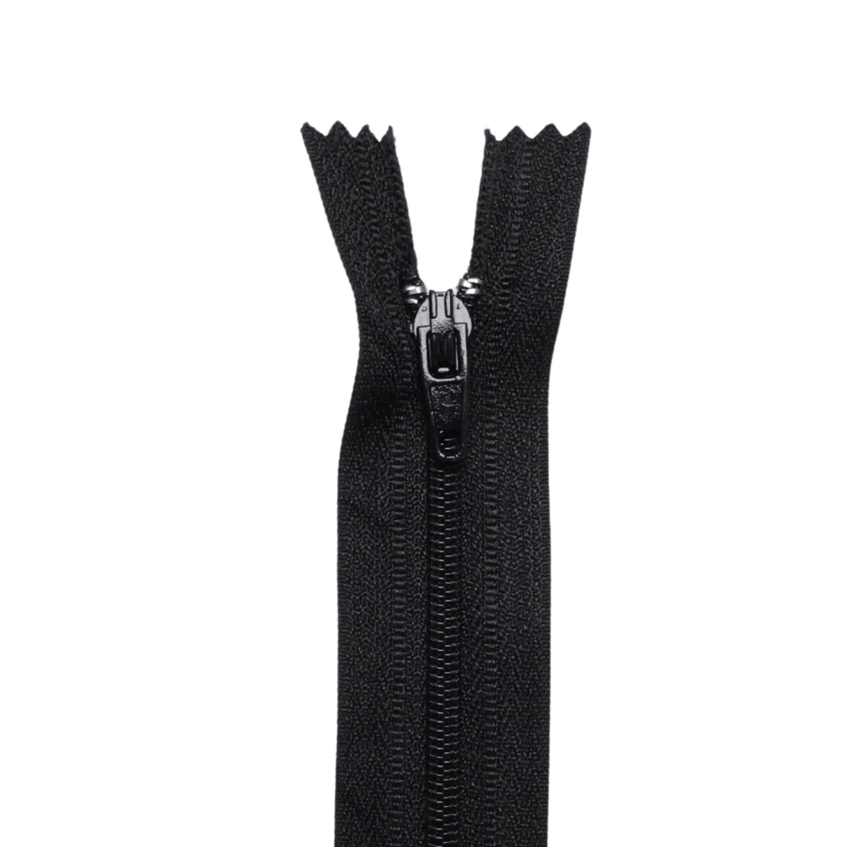 Plastic Normal Zippers: 18", Closed-End, All-Purpose, BLACK & WHITE