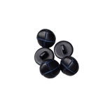 6PCS Leather Look Braided Shank Button