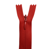 All Purpose, Plastic Invisible Zippers -18", Pink & Red Shade