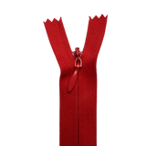All Purpose, Plastic Invisible Zippers -18", Pink & Red Shade