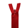 All Purpose, Plastic Invisible Zippers -18", Pink & Red Shade