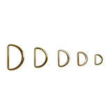 D Ring for Belts Hardware Bags: 5 Sizes(0.6" 0.75" 1" 1.15" 1.5"), Multi-Purpose Metal D Ring, Semi-Circular, Hand DIY