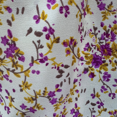 Chiffon Fabric, Abstract Artistic Floral Print(10 Styles) - By the Yard