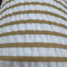 Yarn Dyed Seersucker Stripe Fabric, Beige & Ivory Textured - by the Yard