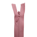 All Purpose, Plastic Invisible Zippers -18", Pink & Red Shade