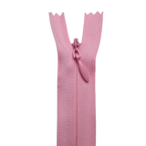 All Purpose, Plastic Invisible Zippers -18", Pink & Red Shade