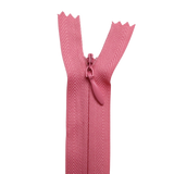 All Purpose, Plastic Invisible Zippers -18", Pink & Red Shade