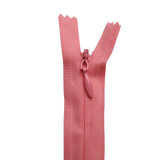 All Purpose, Plastic Invisible Zippers -18", Pink & Red Shade