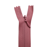 All Purpose, Plastic Invisible Zippers -18", Pink & Red Shade