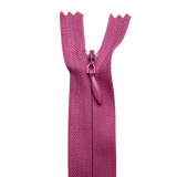 All Purpose, Plastic Invisible Zippers -18", Pink & Red Shade