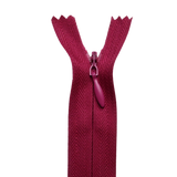 All Purpose, Plastic Invisible Zippers -18", Pink & Red Shade