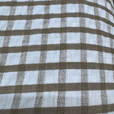 Yarn Dyed Seersucker Stripe Fabric, Beige & Ivory Textured - by the Yard