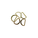 D Ring for Belts Hardware Bags: 5 Sizes(0.6" 0.75" 1" 1.15" 1.5"), Multi-Purpose Metal D Ring, Semi-Circular, Hand DIY