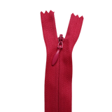 All Purpose, Plastic Invisible Zippers -18", Pink & Red Shade