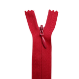 All Purpose, Plastic Invisible Zippers -18", Pink & Red Shade