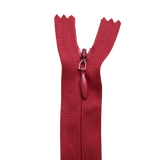 All Purpose, Plastic Invisible Zippers -18", Pink & Red Shade