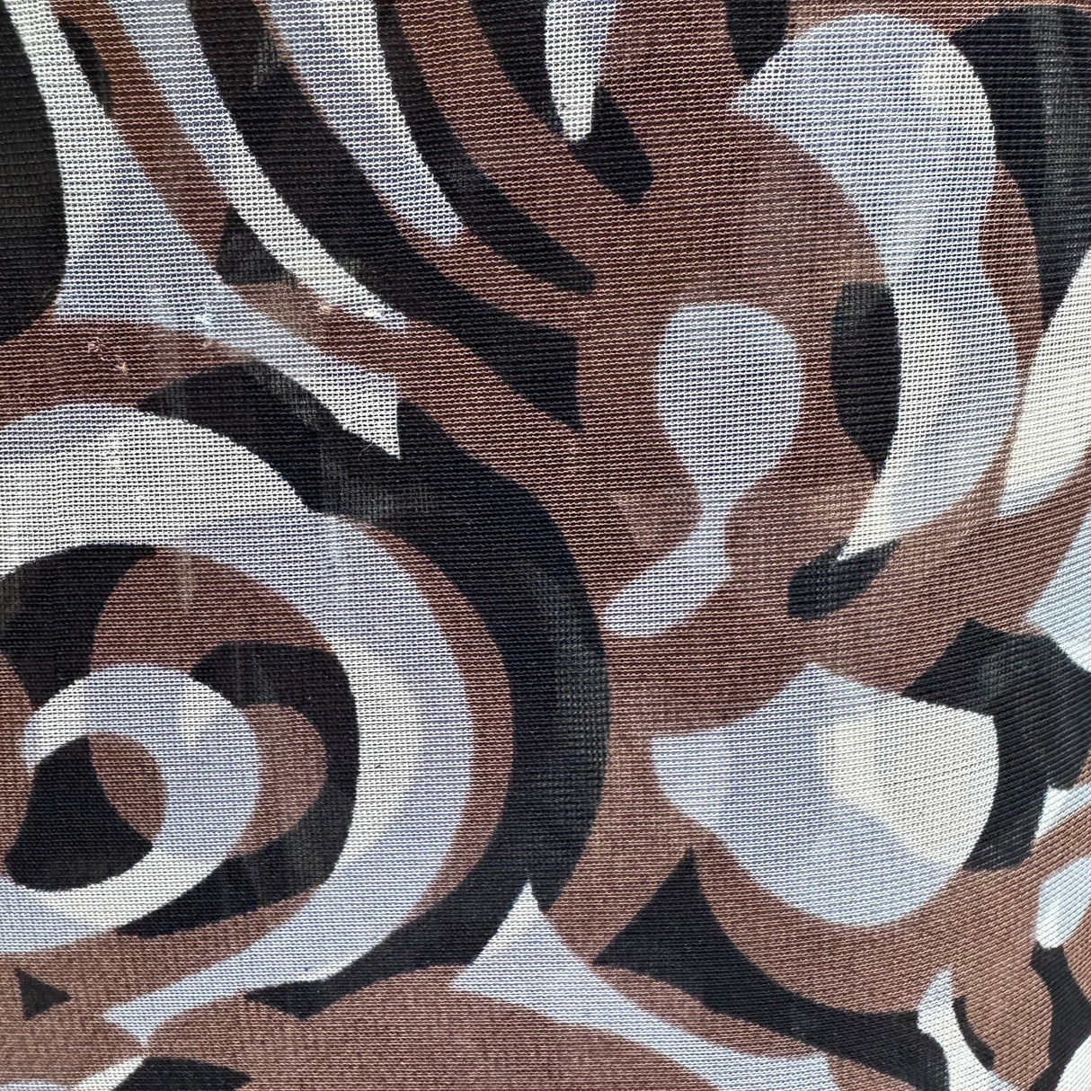 Chiffon Fabric, Abstract Artistic Print(5 Styles) - By the Yard