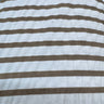 Yarn Dyed Seersucker Stripe Fabric, Beige & Ivory Textured - by the Yard