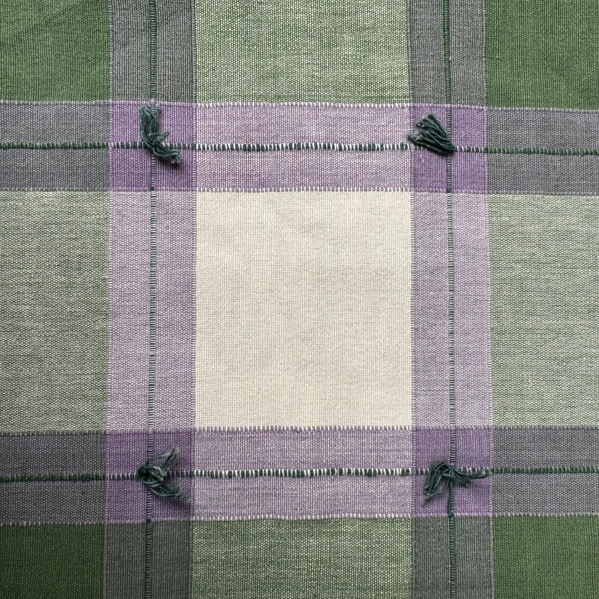 Traditional Cottage Upholstery Fabric, Large-Scale Plaid, Tufted (5 Colorways) - By the Yard