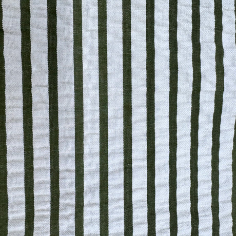 Yarn Dyed Seersucker Stripe Fabric, Beige & Ivory Textured - by the Yard