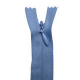 All Purpose, Plastic Invisible Zippers -18", Blue Shade