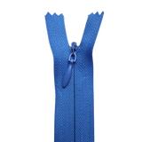All Purpose, Plastic Invisible Zippers -18", Blue Shade