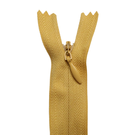 All Purpose, Plastic Invisible Zippers -18", Yellow & Orange Shade