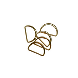 D Ring for Belts Hardware Bags: 5 Sizes(0.6" 0.75" 1" 1.15" 1.5"), Multi-Purpose Metal D Ring, Semi-Circular, Hand DIY