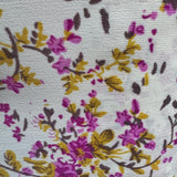 Chiffon Fabric, Abstract Artistic Floral Print(10 Styles) - By the Yard
