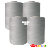 Sewing Threads: 10,000 Yards: All-Purpose: 100% Polyester: Tex24: 2 Colors(Black/White): Single/Pack