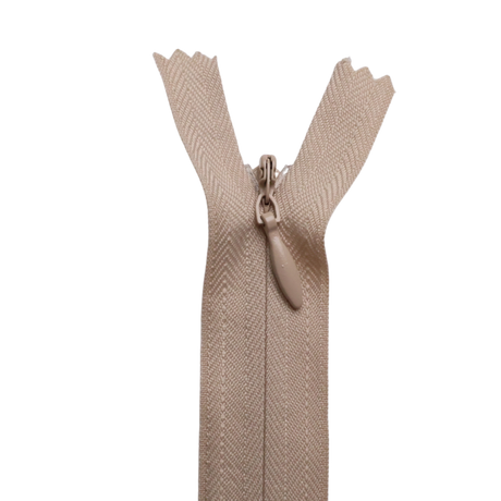 All Purpose, Plastic Invisible Zippers -18", Neutral Shade