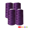 Sewing Threads: 1 Pack(4 Spools), 5000 Yds/Spool, All-Purpose, 22 Colors, Red/Purple Shades