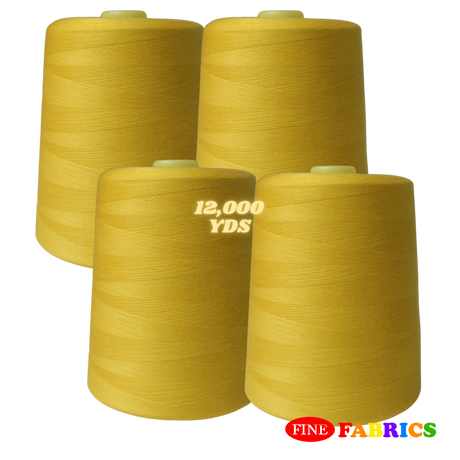 Sewing Threads: 12,000 Yards: All-Purpose: 100% Polyester: Tex24: 6 Colors: Single/Pack